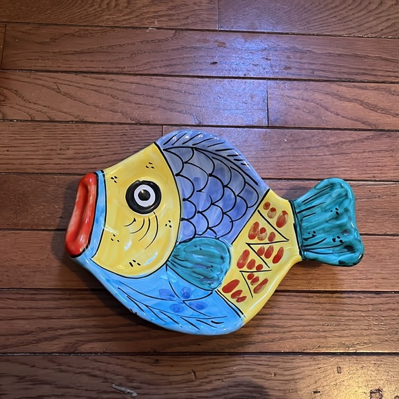 Vintage Vietri Made in Italy Hand Painted Fish Plates/Bowls - Picture 15 of 16